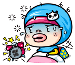 Som O Color full hijab girl sticker #7464558