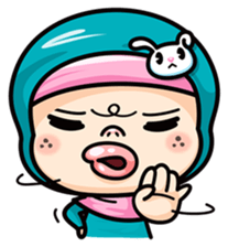 Som O Color full hijab girl sticker #7464561