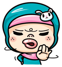 Som O Color full hijab girl sticker #7464561