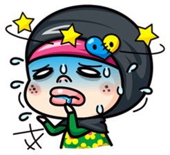 Som O Color full hijab girl sticker #7464562