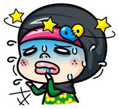 Som O Color full hijab girl sticker #7464562