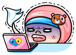 Som O Color full hijab girl sticker #7464563