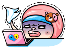 Som O Color full hijab girl sticker #7464563