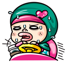 Som O Color full hijab girl sticker #7464567