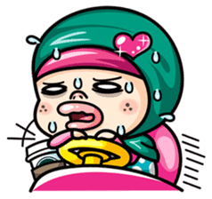 Som O Color full hijab girl sticker #7464567