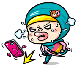 Som O Color full hijab girl sticker #7464571