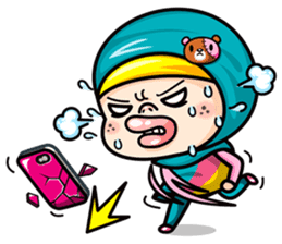 Som O Color full hijab girl sticker #7464571