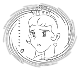 Scribbles of Princess sticker #7464758