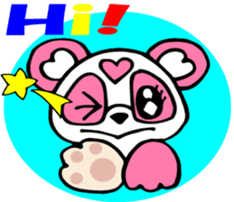 Pink panda,MOMO-chan.Vol.1 sticker #7464933