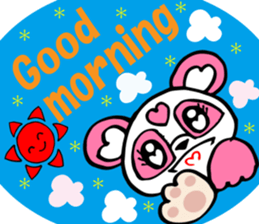 Pink panda,MOMO-chan.Vol.1 sticker #7464934