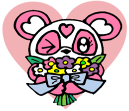 Pink panda,MOMO-chan.Vol.1 sticker #7464937