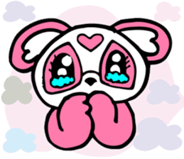 Pink panda,MOMO-chan.Vol.1 sticker #7464941
