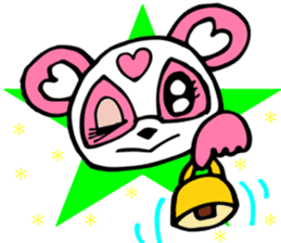 Pink panda,MOMO-chan.Vol.1 sticker #7464942