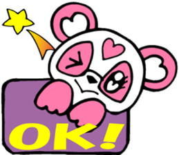 Pink panda,MOMO-chan.Vol.1 sticker #7464946