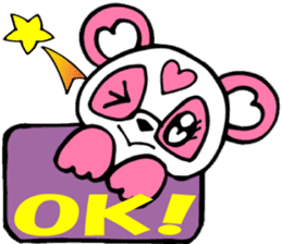 Pink panda,MOMO-chan.Vol.1 sticker #7464946