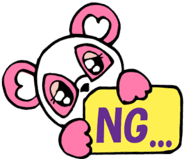 Pink panda,MOMO-chan.Vol.1 sticker #7464947