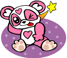 Pink panda,MOMO-chan.Vol.1 sticker #7464951