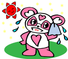 Pink panda,MOMO-chan.Vol.1 sticker #7464952