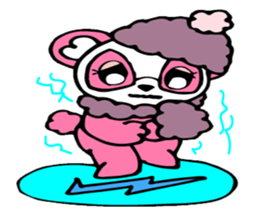 Pink panda,MOMO-chan.Vol.1 sticker #7464953