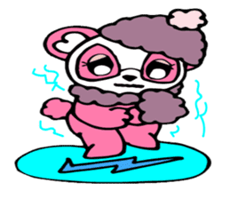 Pink panda,MOMO-chan.Vol.1 sticker #7464953