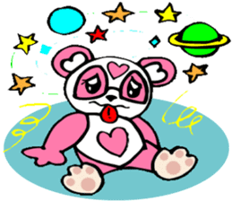 Pink panda,MOMO-chan.Vol.1 sticker #7464956