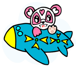 Pink panda,MOMO-chan.Vol.1 sticker #7464962
