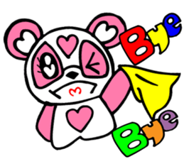 Pink panda,MOMO-chan.Vol.1 sticker #7464968
