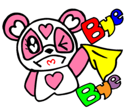 Pink panda,MOMO-chan.Vol.1 sticker #7464968