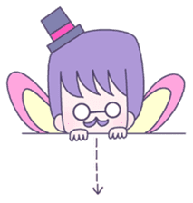 Triplets fairy uncles; Tim, Tom and Tam sticker #7465583