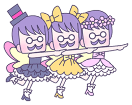 Triplets fairy uncles; Tim, Tom and Tam sticker #7465584