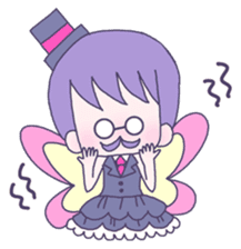 Triplets fairy uncles; Tim, Tom and Tam sticker #7465597