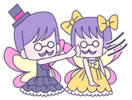 Triplets fairy uncles; Tim, Tom and Tam sticker #7465598