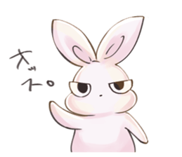 cold eyed rabbit sticker #7465655