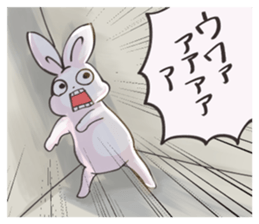 cold eyed rabbit sticker #7465680