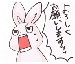 cold eyed rabbit sticker #7465685