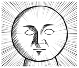 A straight face part2 sticker #7466007