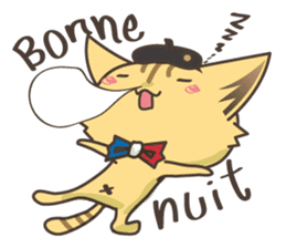 France talks/cat sticker #7466214