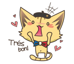 France talks/cat sticker #7466229
