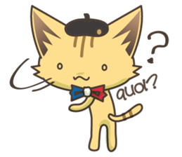 France talks/cat sticker #7466235