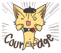 France talks/cat sticker #7466239