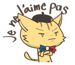 France talks/cat sticker #7466241
