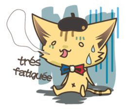 France talks/cat sticker #7466244