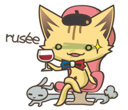France talks/cat sticker #7466249
