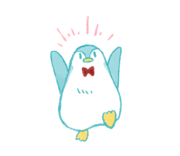 Graffiti-like penguin sticker sticker #7467340