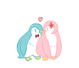 Graffiti-like penguin sticker sticker #7467341