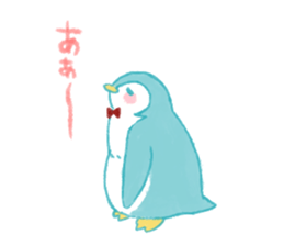 Graffiti-like penguin sticker sticker #7467342