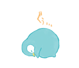 Graffiti-like penguin sticker sticker #7467344