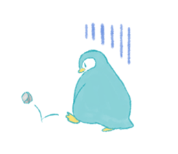 Graffiti-like penguin sticker sticker #7467347