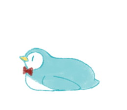 Graffiti-like penguin sticker sticker #7467352