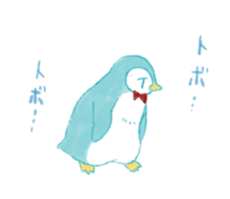 Graffiti-like penguin sticker sticker #7467354